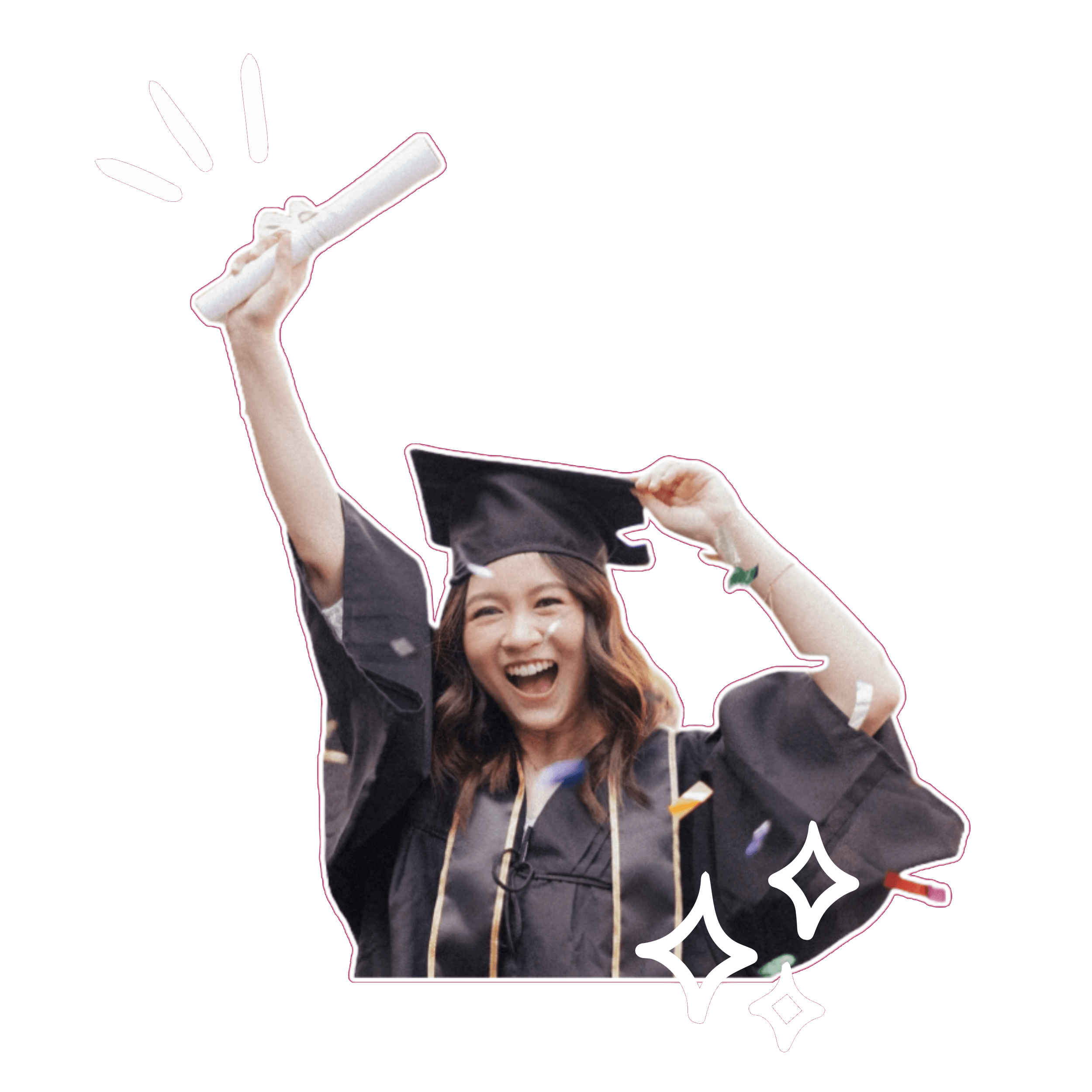 Graduate holding a degree